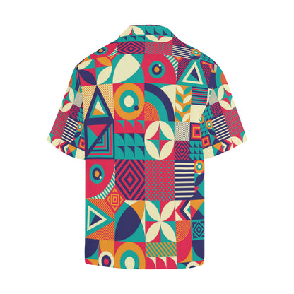 Mosaic Pattern Print Design 03 Men's Hawaiian Shirt