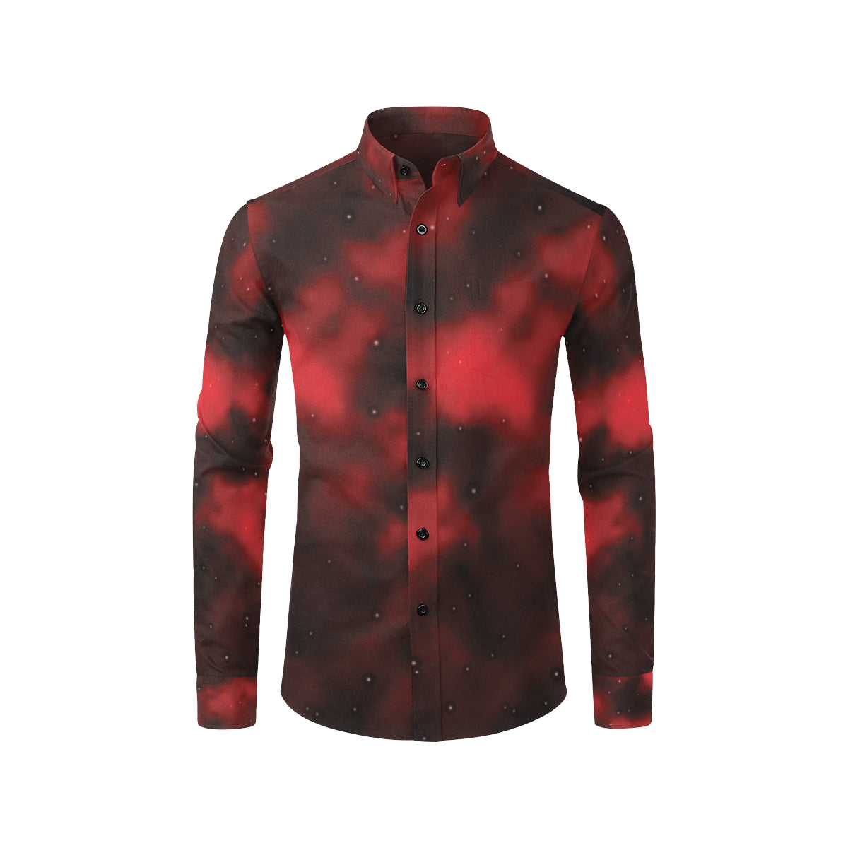 Nebula Pattern Print Design A03 Men's Long Sleeve Shirt