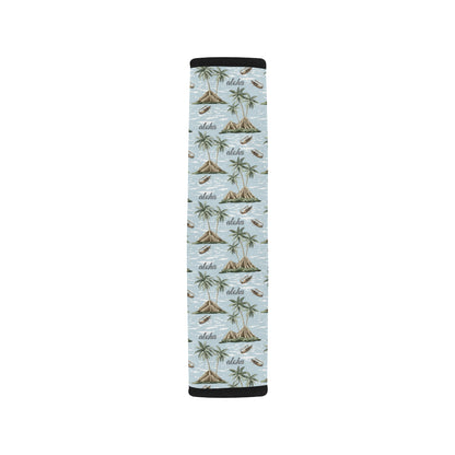 Aloha Hawaii island Design Themed Print Car Seat Belt Cover