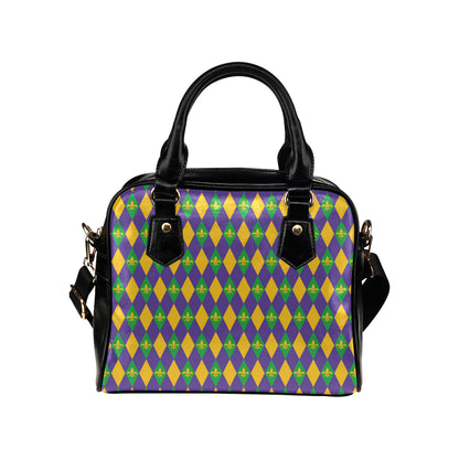 Mardi Gras Pattern Print Design 05 Shoulder Handbag