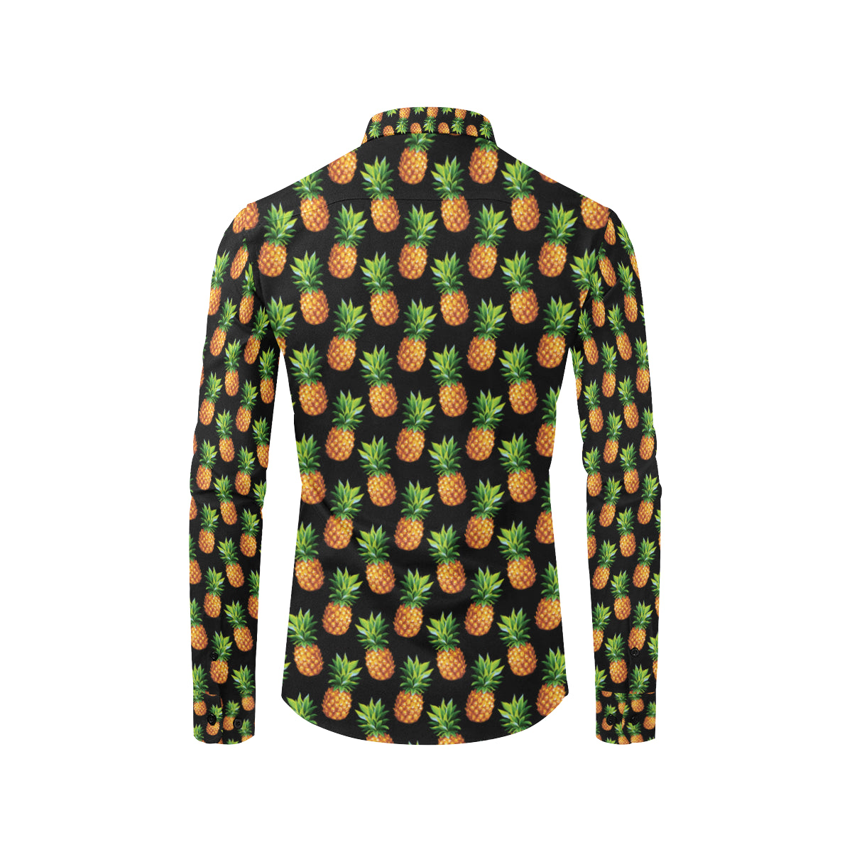 Pineapple Cute Print Design Pattern Men's Long Sleeve Shirt