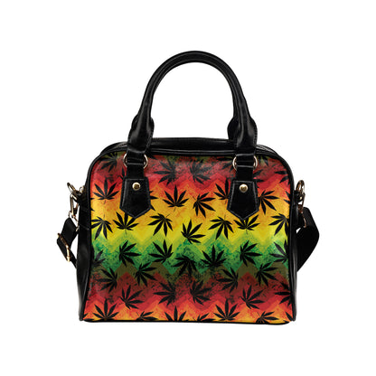 Rasta Pattern Print Design A02 Shoulder Handbag