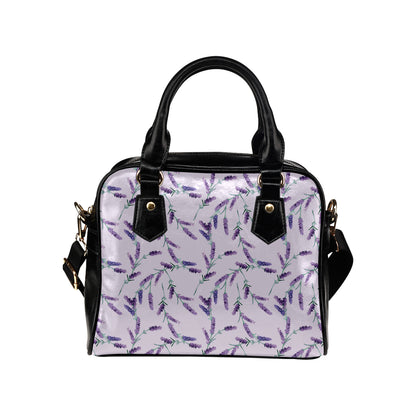 Lavender Pattern Print Design 02 Shoulder Handbag