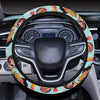 Rooster Themed Design Steering Wheel Cover with Elastic Edge