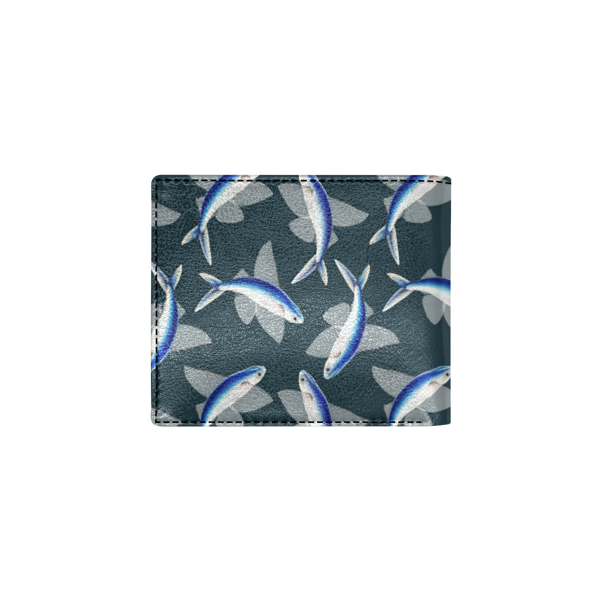 Flying Fish Pattern Print Design 04 Men's ID Card Wallet
