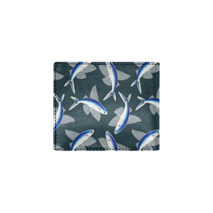 Flying Fish Pattern Print Design 04 Men's ID Card Wallet