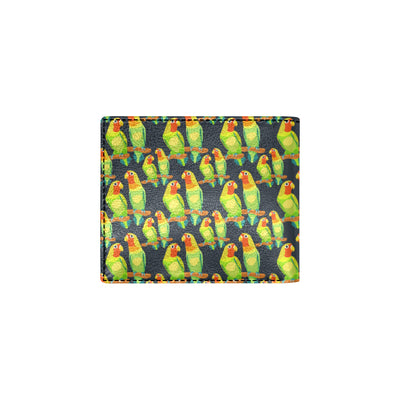 Lovebird Pattern Print Design 01 Men's ID Card Wallet