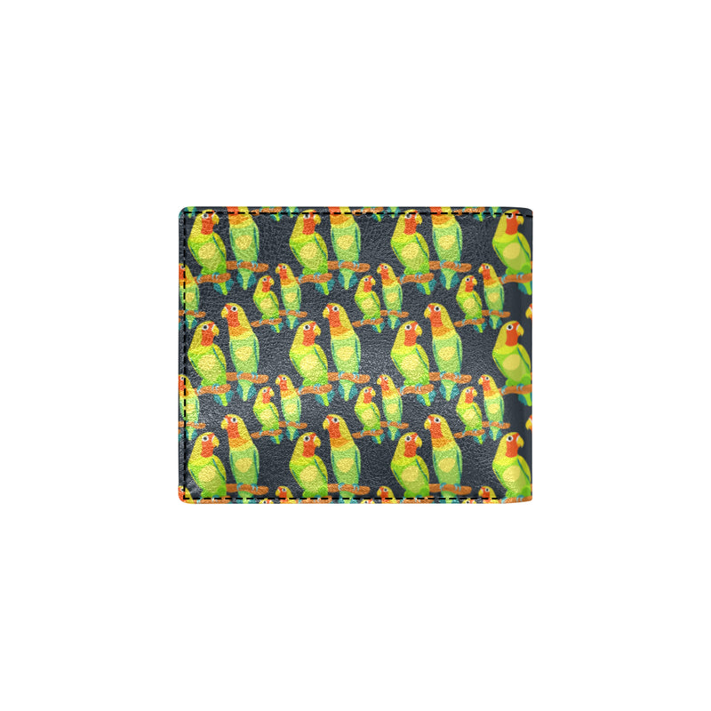 Lovebird Pattern Print Design 01 Men's ID Card Wallet