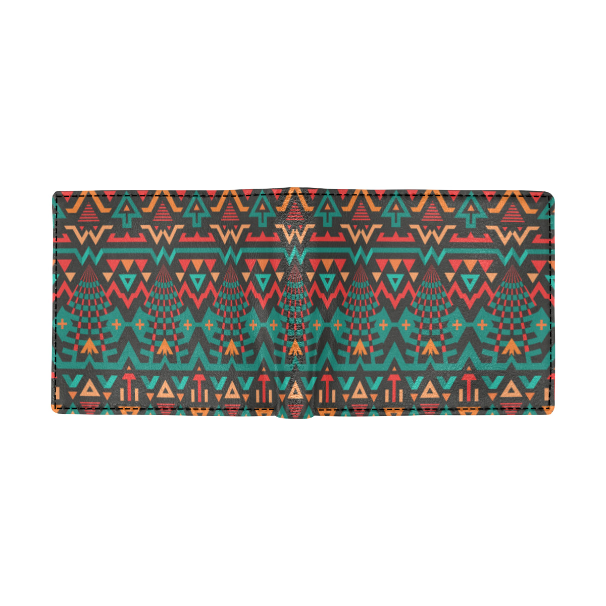Aztec Pattern Print Design 04 Men's ID Card Wallet