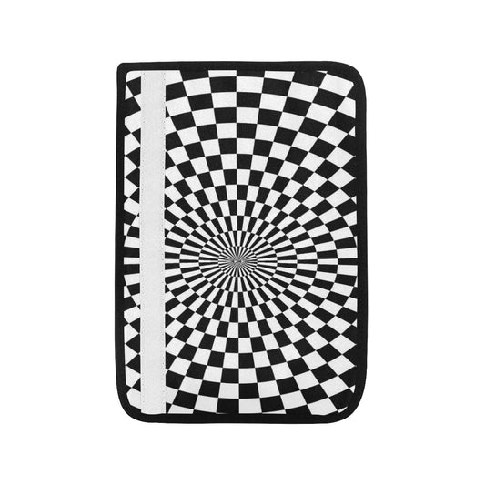Checkered Flag Optical illusion Car Seat Belt Cover