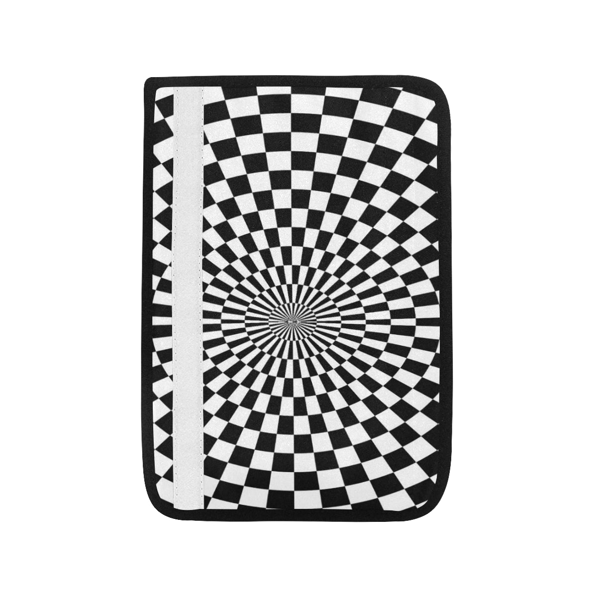 Checkered Flag Optical illusion Car Seat Belt Cover