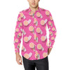 Beach Top View Umbrella Theme Men's Long Sleeve Shirt