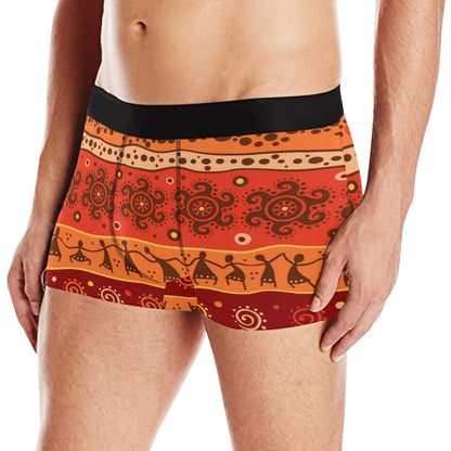 African Pattern Print Design 04 Men's Boxer Briefs