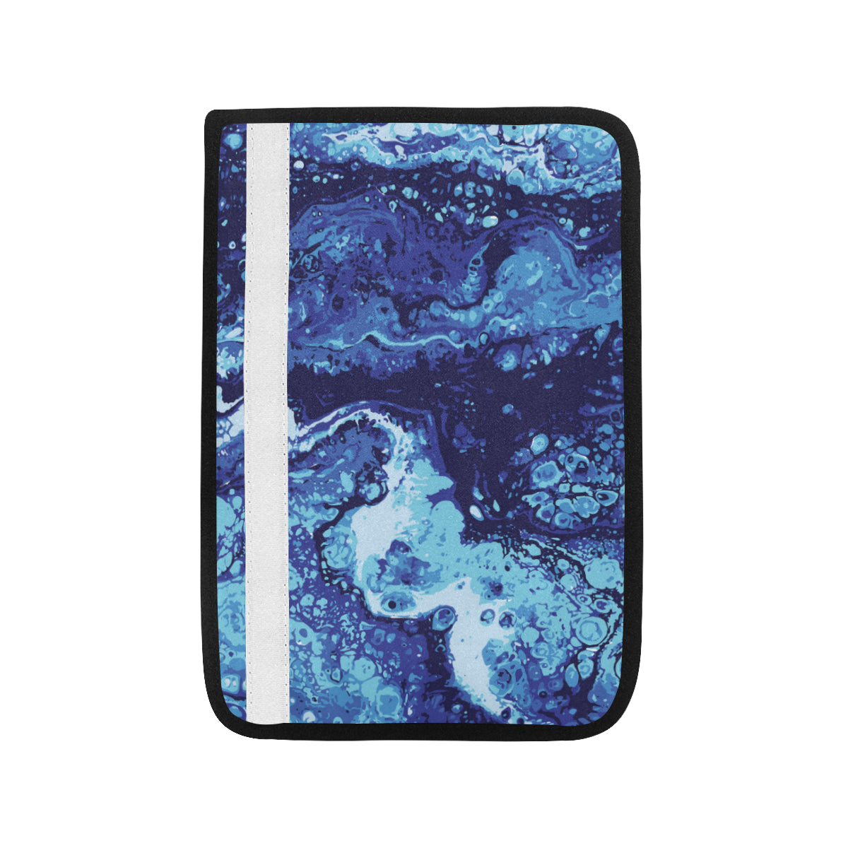 Ocean Liquid Pattern Print Design A03 Car Seat Belt Cover