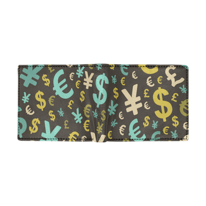 Money Pattern Print Design 01 Men's ID Card Wallet