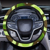 Avocado Pattern Print Design AC04 Steering Wheel Cover with Elastic Edge