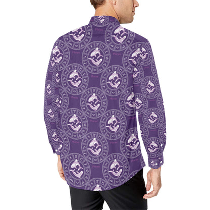 Pisces Pattern Print Design A02 Men's Long Sleeve Shirt