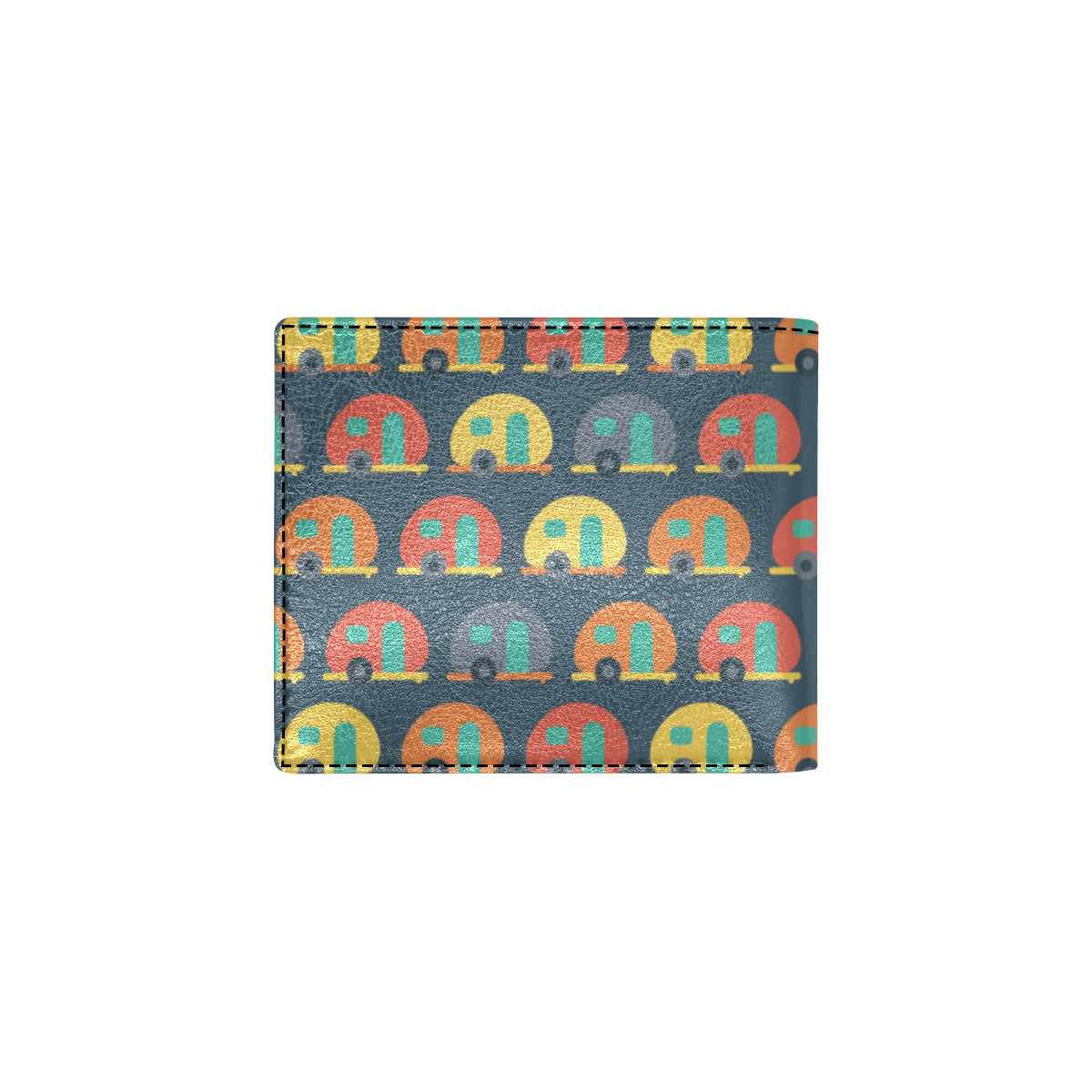 Camper Pattern Print Design 02 Men's ID Card Wallet
