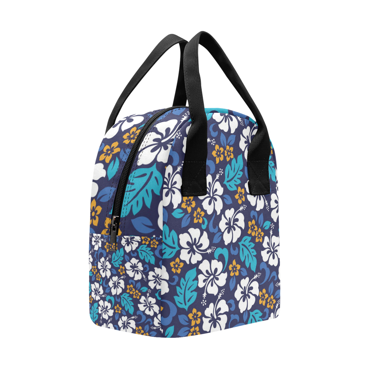 Hibiscus Pattern Print Design HB030 Insulated Lunch Bag
