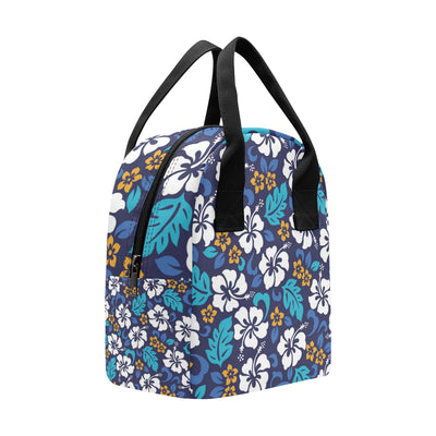 Hibiscus Pattern Print Design HB030 Insulated Lunch Bag