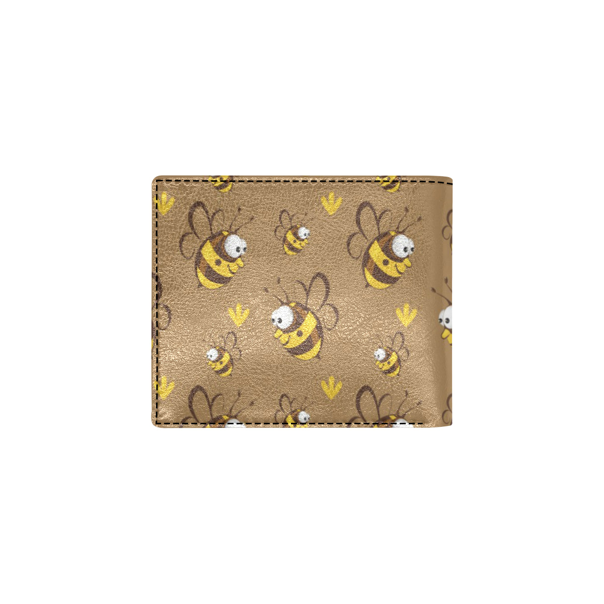 Bee Pattern Print Design BEE09 Men's ID Card Wallet
