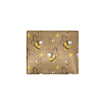 Bee Pattern Print Design BEE09 Men's ID Card Wallet