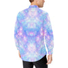 Galaxy Stardust Pastel Color Print Men's Long Sleeve Shirt