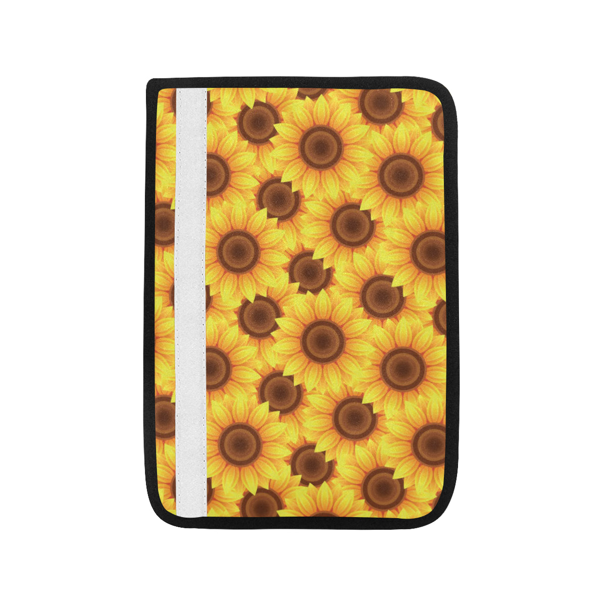 Sunflower Pattern Print Design SF07 Car Seat Belt Cover