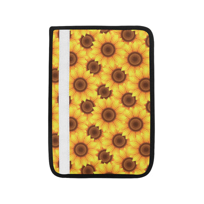 Sunflower Pattern Print Design SF07 Car Seat Belt Cover