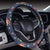 Fox Strawberry Print Pattern Steering Wheel Cover with Elastic Edge