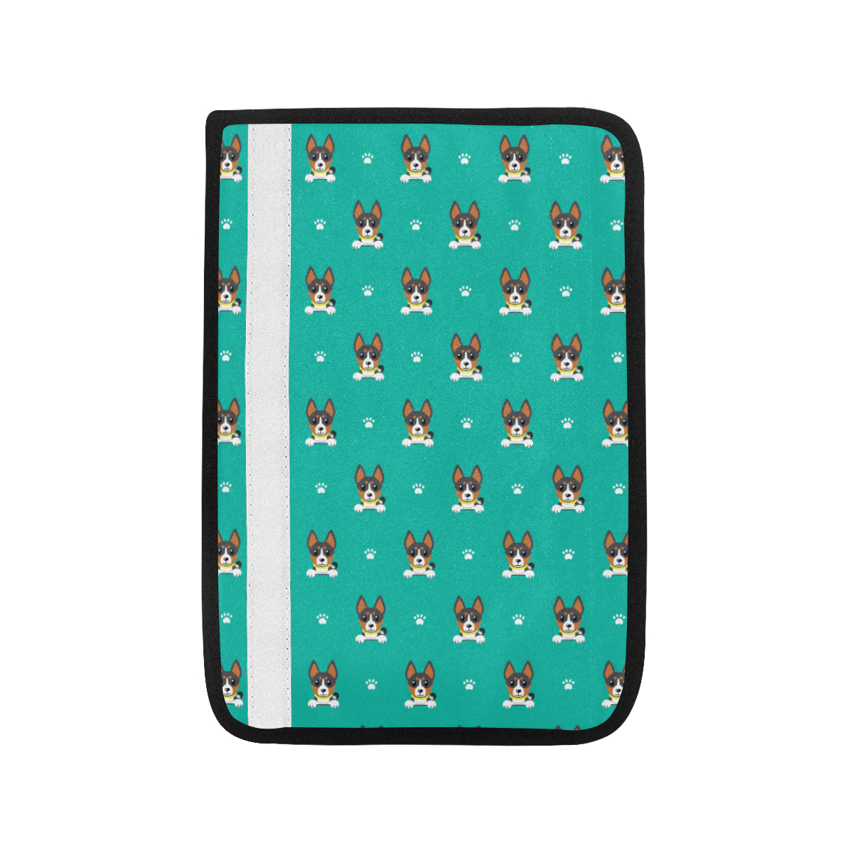 Basenji Pattern Print Design 03 Car Seat Belt Cover