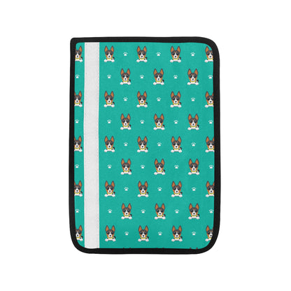 Basenji Pattern Print Design 03 Car Seat Belt Cover