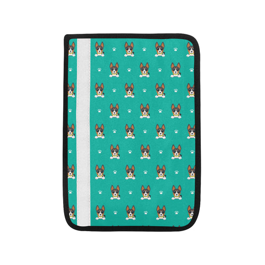 Basenji Pattern Print Design 03 Car Seat Belt Cover