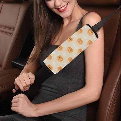 Pomeranians Pattern Print Design A04 Car Seat Belt Cover
