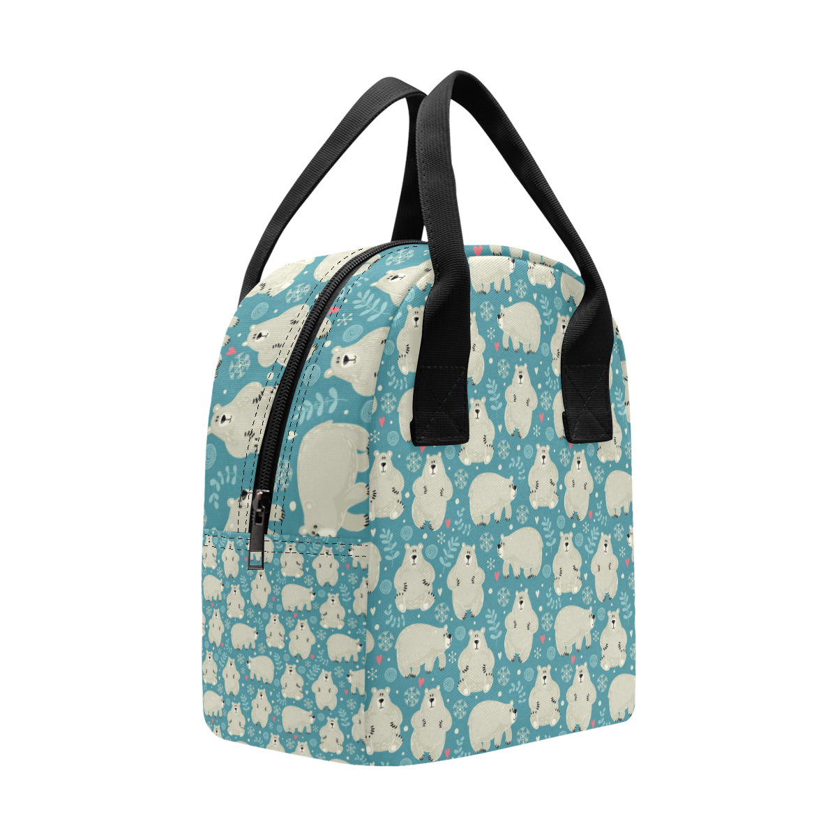 Bear Pattern Print Design BE04 Insulated Lunch Bag