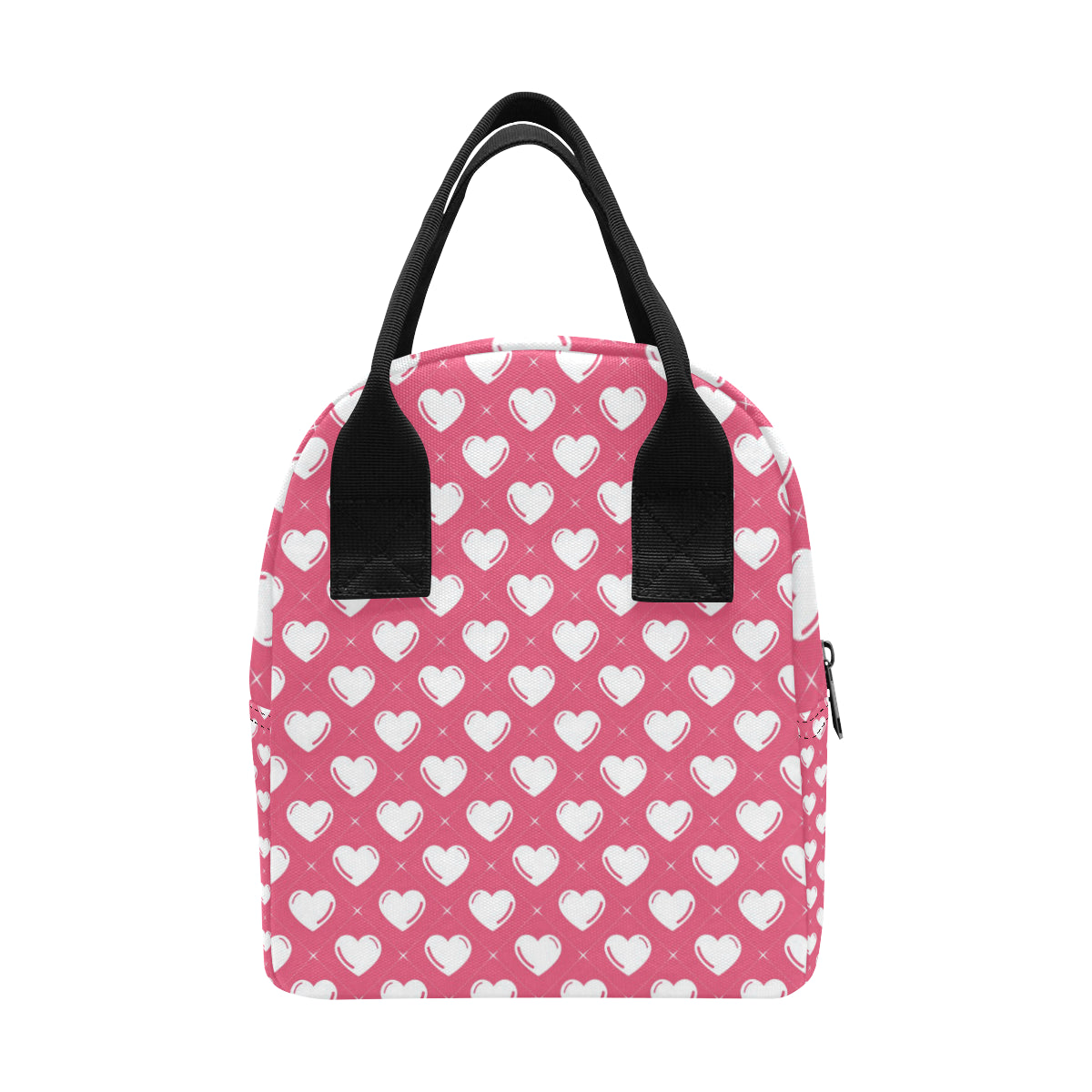 Heart Pattern Print Design HE07 Insulated Lunch Bag