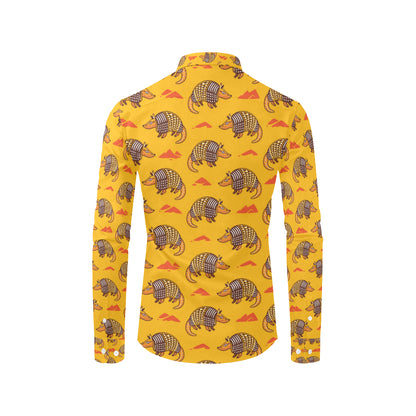 Armadillo Pattern Print Design 03 Men's Long Sleeve Shirt