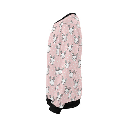 Rabbit Pattern Print Design RB02 Men Long Sleeve Sweatshirt