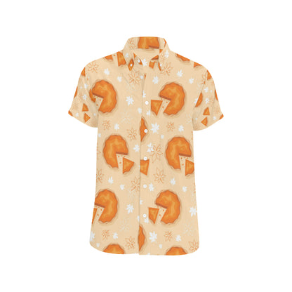 APie Pattern Print Design A01 Men's Short Sleeve Button Up Shirt