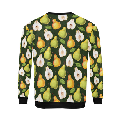 Pear Pattern Print Design PE06 Men Long Sleeve Sweatshirt