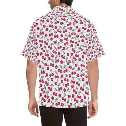 Cherry Pattern Print Design 03 Men's Hawaiian Shirt