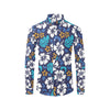 Hibiscus Pattern Print Design HB030 Men's Long Sleeve Shirt