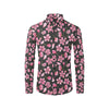 Apple blossom Pattern Print Design AB03 Men's Long Sleeve Shirt