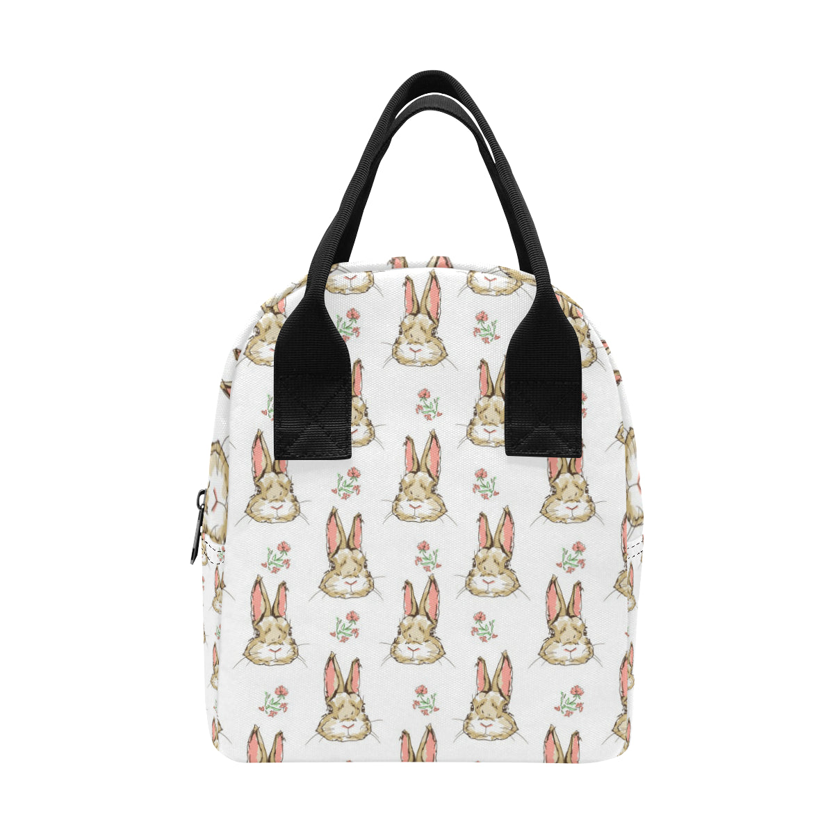 Rabbit Pattern Print Design RB09 Insulated Lunch Bag