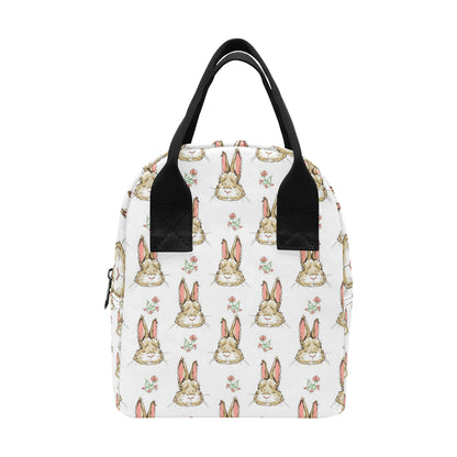 Rabbit Pattern Print Design RB09 Insulated Lunch Bag