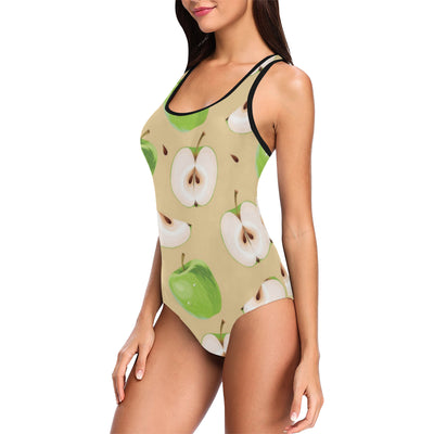 Apple Pattern Print Design AP07 Women Swimsuit