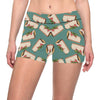 Cheesecake Pattern Print Design CK02 Yoga Shorts