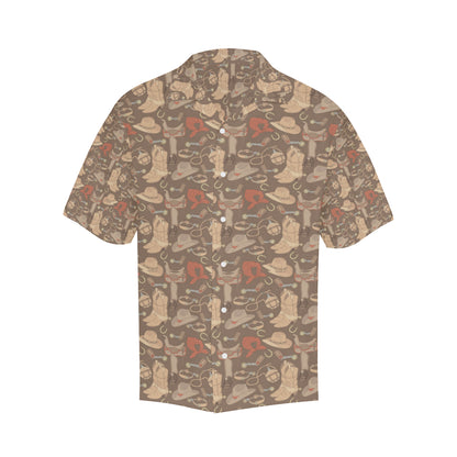 Cowboy Pattern Print Design 02 Men's Hawaiian Shirt