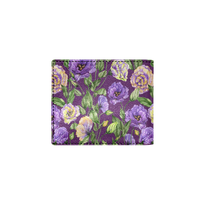 Lisianthus Pattern Print Design LT03 Men's ID Card Wallet