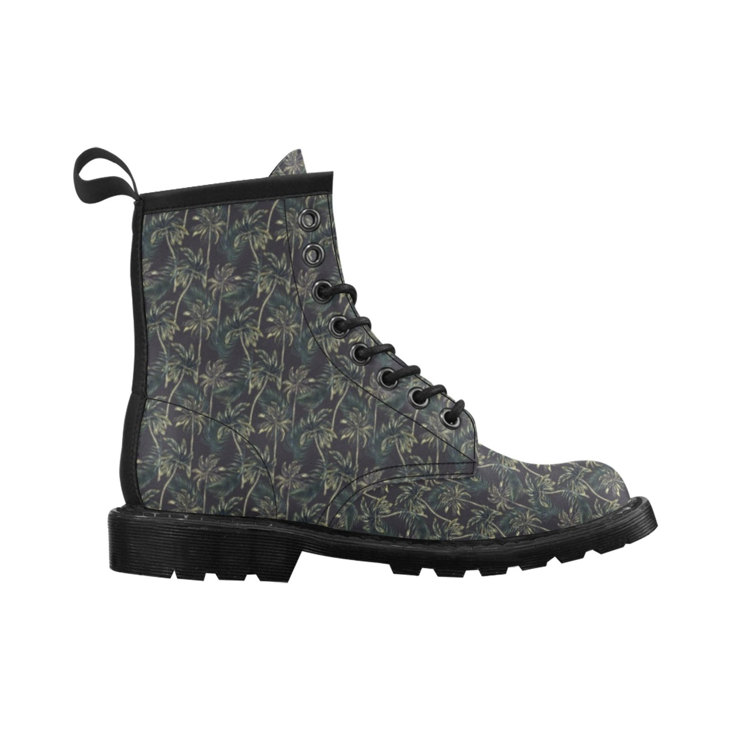 Palm Tree Background Design Print Women's Boots